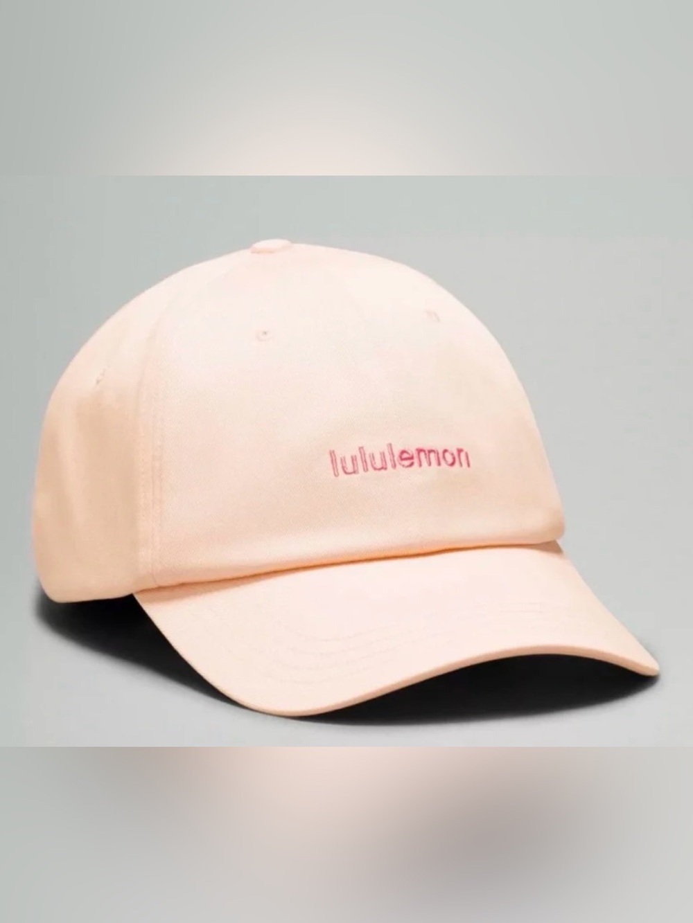 lululemon Classic Unisex Ball Cap *Wordmark (NWOT) Peach Bellini/Glaze Pink, S/M